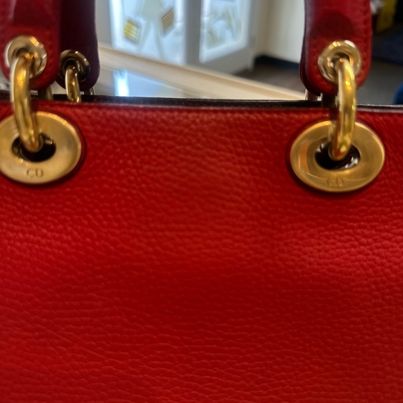 Dior Cherry Red Leather Bag - Picture 4 of 10